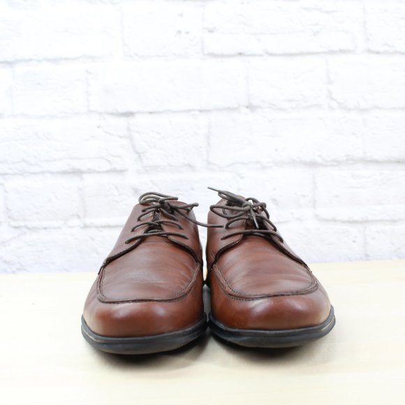 Coach Carleton Brown Leather Lace up Oxford Dress Shoes Size 8 D - Picture 4 of 9